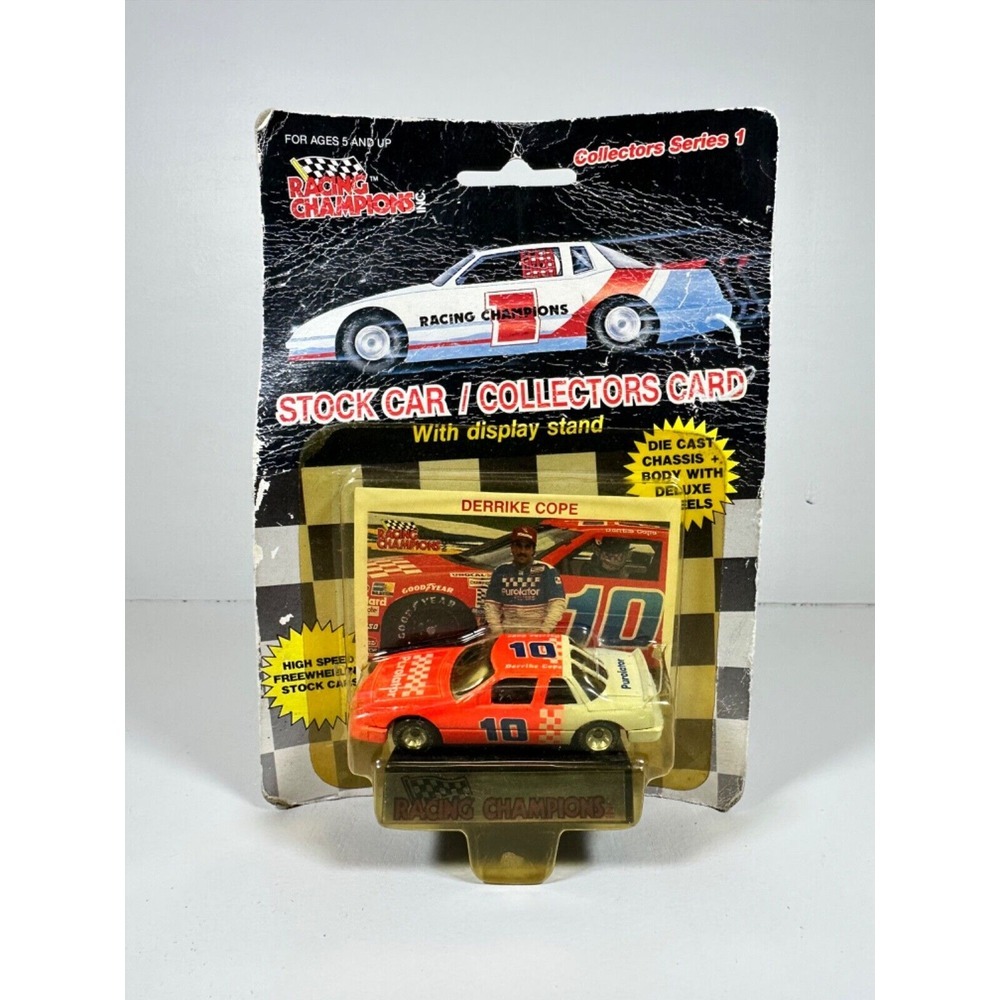 DERRIKE COPE 1989 PUROLATOR 1:64 RACING CHAMPIONS DIECAST CAR‎ WITH CARD READ